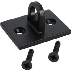Piippo powder coated black Wall plate for hook