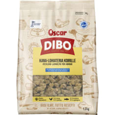 Dibo Kana-Lohiateria 1,2 kg koiran täysravinto