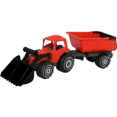 Plasto 56,5 cm kauhatraktori ja peräkärry