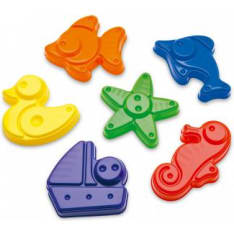 Plasto 6-piece sand mold set