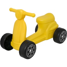 Plasto yellow scooter with quiet wheels