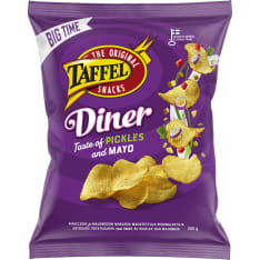 Taffel Big time Diner pickles & mayo 260g maustettu sipsi