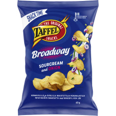Taffel Broadway sourcream & onion 60 g maustettu sipsi