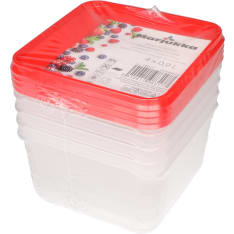 Marjukka 0.9 l 4 pcs freezer box