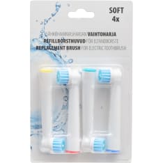 4 replacement brushes for the electric toothbrush