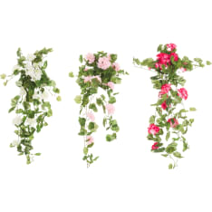 4Living Pelargonia riippuva 80cm silkkikukka