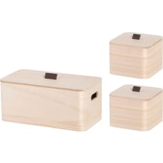 4Living wooden box with lid