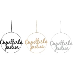 Winteria onnellista joulua metallikranssi