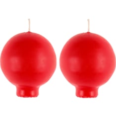 Polar 2-piece footed ball candle