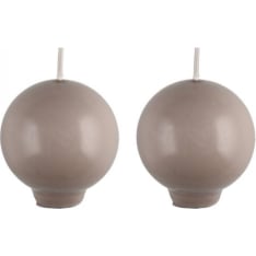 Polar 2-piece footed ball candle