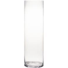 4Living Glass vase cylinder clear 15x50 cm