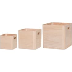 4Living Kuutio puulaatikko