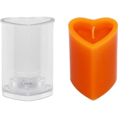 Heart-shaped 5 x 7 cm candle mould