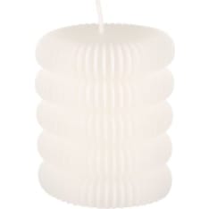 Polar grooved table candle