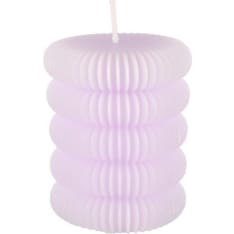 Polar ribbed table candle