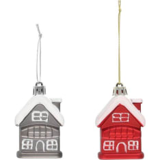 Winteria House, set of 3, with twig decoration