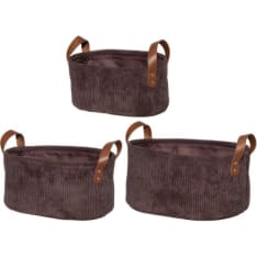 4Living Corduroy storage basket