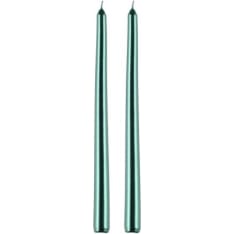 Polar metal 2pc antique candle