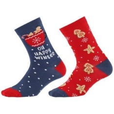 Winteria Colorcool Joulu Happy Winter sukat 2-pack