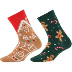 Winteria Colorcool Joulu Piparkakku sukat 2-pack