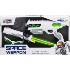 Sword and space gun playset with lights and sounds