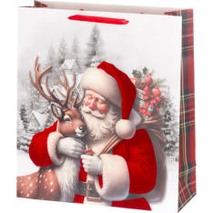 Winteria Santa Claus and deer gift bag