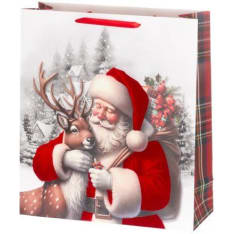 Winteria Santa Claus and deer gift bag