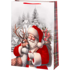 Winteria Santa Claus and deer gift bag