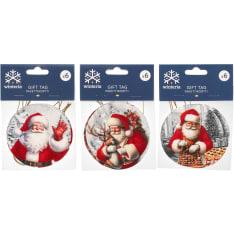 Winteria Pakettikortti Joulupukki 6 kpl lajitelma