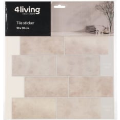 4Living Beige tile tray
