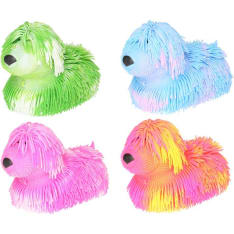 Squeeze-to-inflate 22 cm dog (assorted)