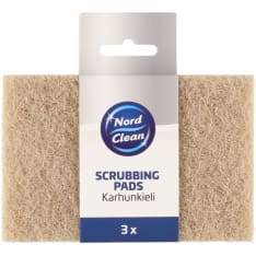 Nord Clean sisal/pähkinäjauhe 3kpl karhunkieli