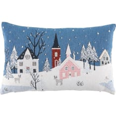 Winteria Snow Village Decorative Cushion