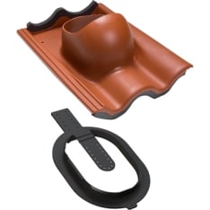Vilpe 2K brick red brick roof penetration set