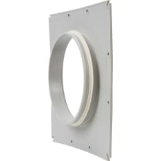Vilpe 200 mm 375x375 mm multi-function grille pipe connector