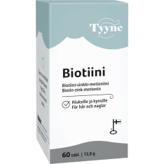 Tyyne Biotin 60 tabl. dietary supplement