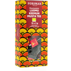 Forsman Pyramid luomu maustamaton Keemun musta tee 15 ps