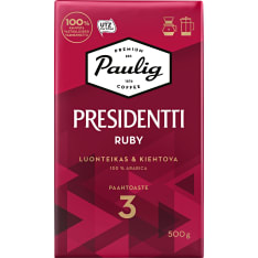Paulig Presidentti Ruby 500g suodatinkahvi