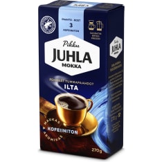 Paulig Juhla Mokka Ilta Kofeiiniton Suodatinjauhatus 270g kahvi