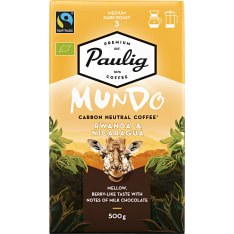 Paulig Mundo Rwanda&Nicaragua Luomu Suodatinjauhatus 500g kahvi