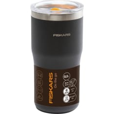 Fiskars On-The-Go 0,5 L musta termosmuki