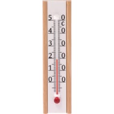 Suomen Lämpömittari 100 lakattu pyökki 12 cm huonelämpömittari