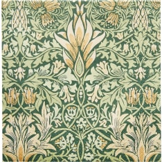 William Morris Snakeshead green napkin