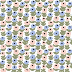 Havi-Kauniste Flora light blue napkin