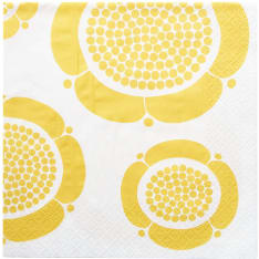 Havi-Kuovi napkin Sunday morning yellow 20 napkins