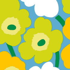 Marimekko Unikko sinivihreä 20 kpl lautasliina
