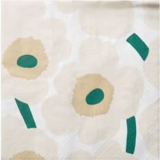 Marimekko Unikko hiekka vihreä 20kpl lautasliina