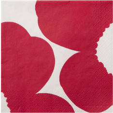 Marimekko Iso Unikko burgundy napkin 20kpl