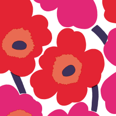 Marimekko Unikko punainen 20 kpl lautasliina