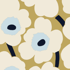 Marimekko Unikko beige sininen 20 kpl lautasliina